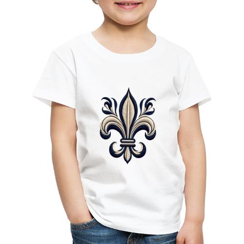 Classic Fleur-de-Lis Embroidery Tee - Kids' Premium T-Shirt