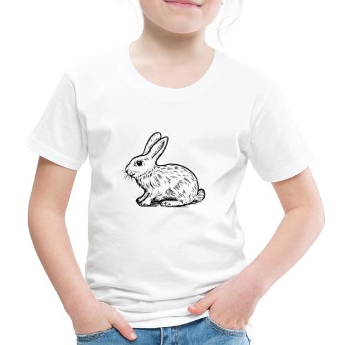 Handillustrierter Hase - Kinder Premium T-Shirt