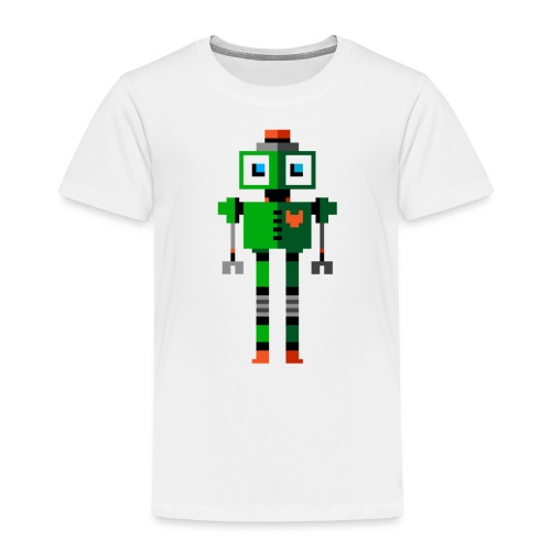 Vihreä robotti - Lasten premium t-paita