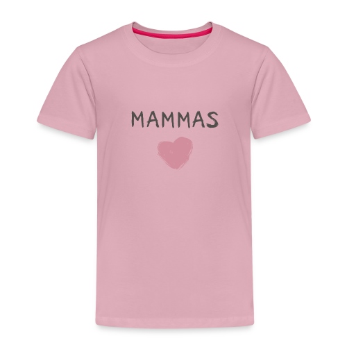 Mammas hjärta Rosa - Premium-T-shirt barn