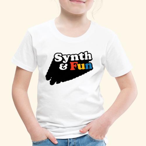 Synth and fun logo - Lasten premium t-paita