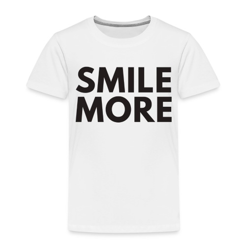 Smile more Geschenk - Kinder Premium T-Shirt