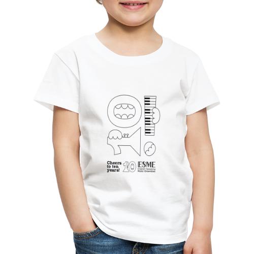 ESME Anniversary Simple Design Schwartz - Kinder Premium T-Shirt