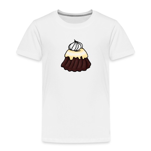 Schokoladenpudding mit Vanillesoße und Sahne - Kinder Premium T-Shirt