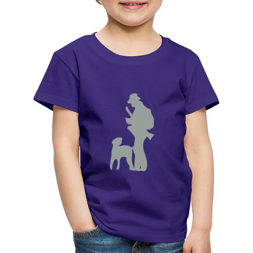 Jäger mit Jagdhund - Kinder Premium T-Shirt