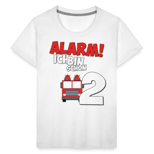 Feuerwehrauto 2. Geburtstag Jungen 2 Jahre - Kinder Premium T-Shirt