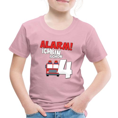 Feuerwehrauto 4. Geburtstag Jungen 4 Jahre - Kinder Premium T-Shirt