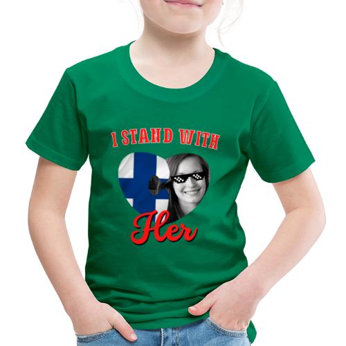 Minä tuen Sanna Marinia aina - Lasten premium t-paita