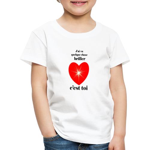 Coeur brillant ...amoureux ou inspiré FC - T-shirt Premium Enfant