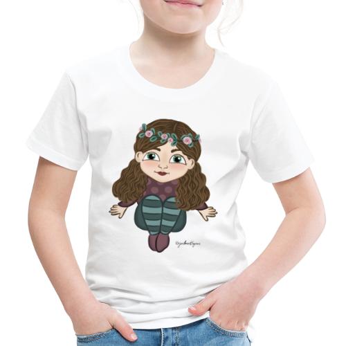 Mädchen mit Blumenkranz - Kinder Premium T-Shirt