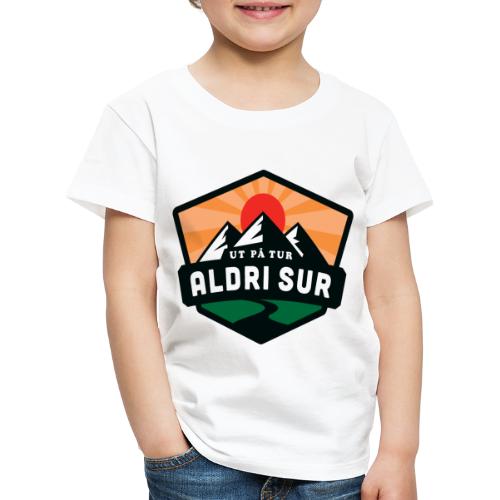 Ut på tur, aldri sur - Premium T-skjorte for barn