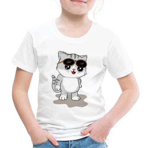 Chat gris lunette de soleil - T-shirt Premium Enfant