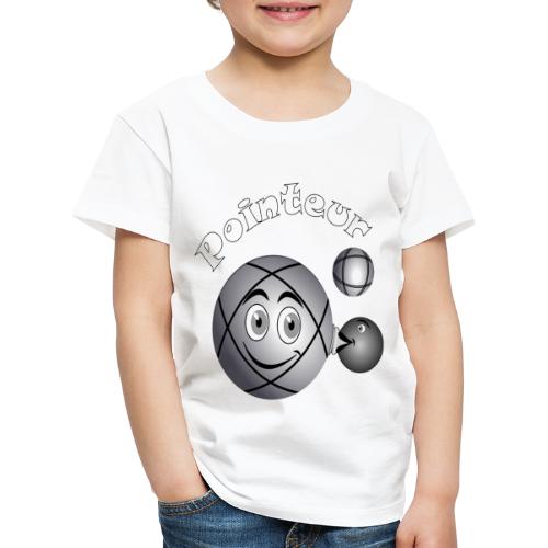 t shirt pétanque pointeur boule existe en tireur B - T-shirt Premium Enfant