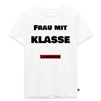 Femme, prof, classe - T-shirt Premium bio Enfant - blanc - Devant - Hailey (125cm)