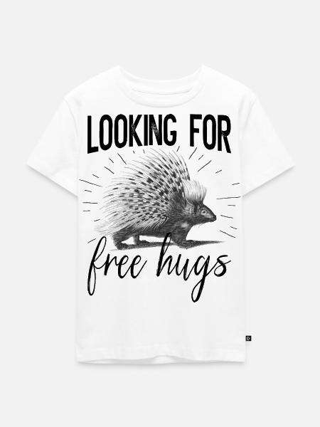 Stachelschwein - Kinder Premium Bio T-Shirt - Weiß