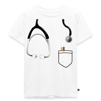 Arzt Tierarzt - Kinder Premium Bio T-Shirt - Weiß - Vorne - Hailey (125cm)