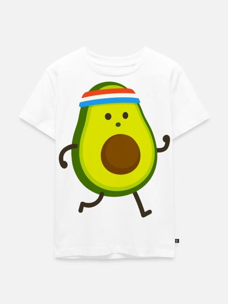 Avocado - Kinder Premium Bio T-Shirt - Weiß