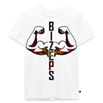 Bizeps - Kinder Premium Bio T-Shirt - Weiß - Vorne - Hailey (125cm)