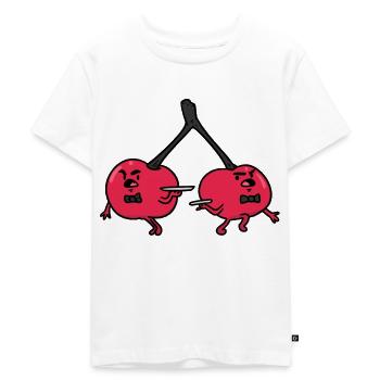 Cherry Waiters , Kirsch Kellner - Kinder Premium Bio T-Shirt - Weiß - Vorne - Hailey (125cm)