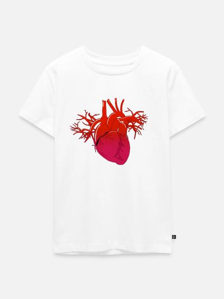 Medizin Herz - Kinder Premium Bio T-Shirt - Weiß