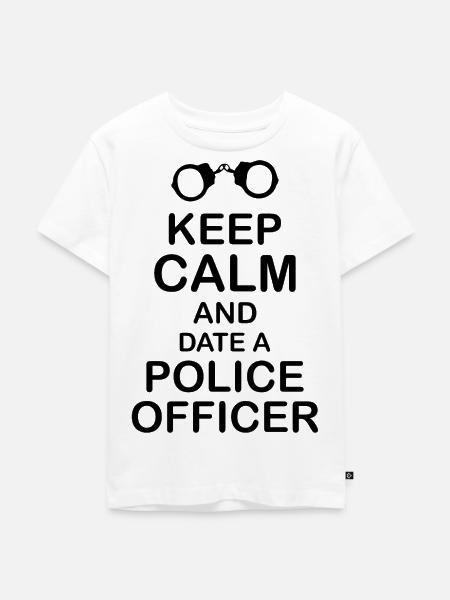 Polizei - Kinder Premium Bio T-Shirt - Weiß