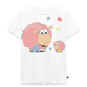 Pink sheep - Kids Premium Organic T-Shirt - white - Front - Hailey (125cm)