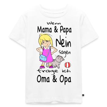 Geschenk Enkelin Mädchen Lustiges Shirt - Kinder Premium Bio T-Shirt - Weiß - Vorne - Hailey (125cm)