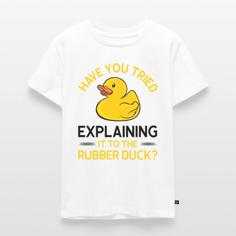Programmierer Gummiente Debug Kinder Premium Bio T-Shirt