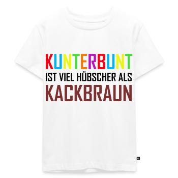 Gegen Rassismus | Nazis Links Antifa Geschenkideen - Kinder Premium Bio T-Shirt - Weiß - Vorne - Hailey (125cm)