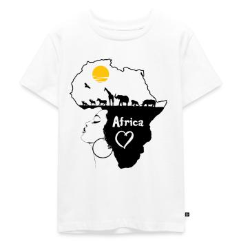 Afrika Afrika - Kinder Premium Bio T-Shirt - Weiß - Vorne - Hailey (125cm)