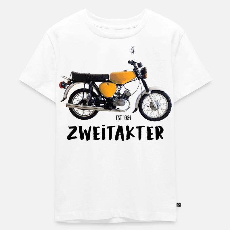 Simson S51 Zweitakter - Kinder Premium Bio T-Shirt - Weiß