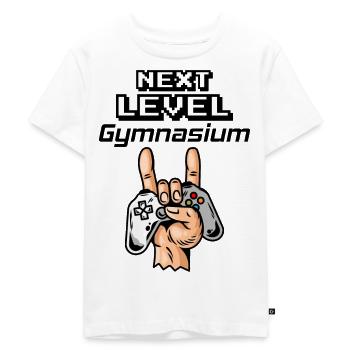 Schulanfang Gamer Spruch Geschenk Gymnasium - Kinder Premium Bio T-Shirt - Weiß - Vorne - Hailey (125cm)