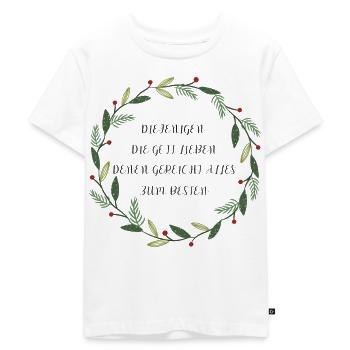 christliches Design - Gottesliebe - Kinder Premium Bio T-Shirt - Weiß - Vorne - Hailey (125cm)
