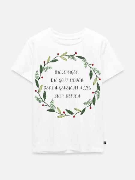 christliches Design - Gottesliebe - Kinder Premium Bio T-Shirt - Weiß