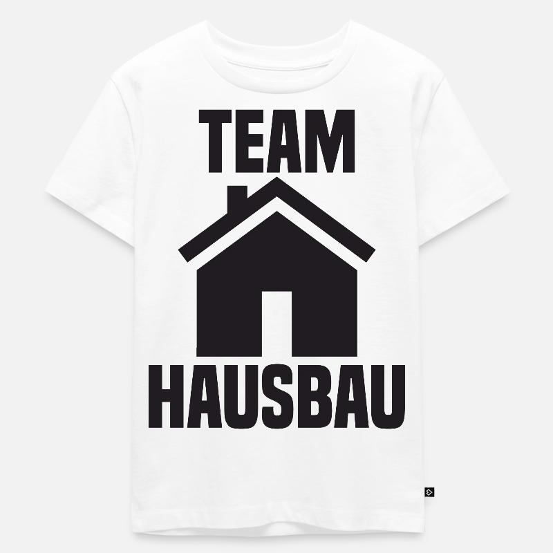 Cadeau de chantier de construction de cérémonie de clôture de client de construction de maison d'équipe - T-shirt Premium bio Enfant - blanc