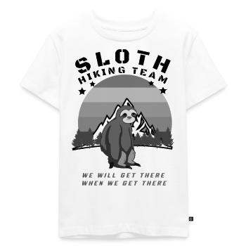 Mountain hiking - Kids Premium Organic T-Shirt - white - Front - Hailey (125cm)