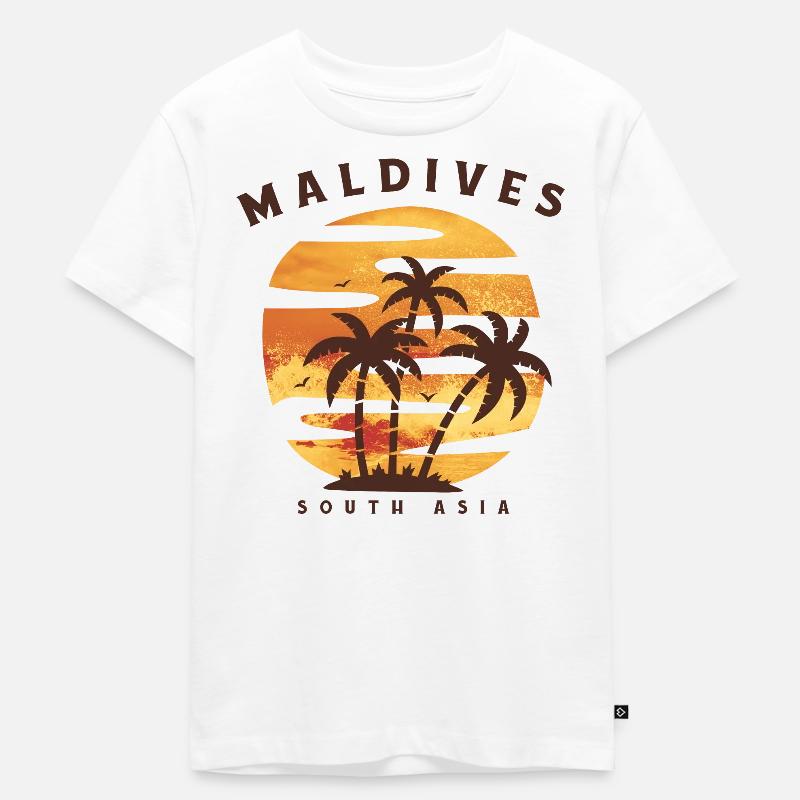 Maldives - T-shirt Premium bio Enfant - blanc