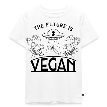 Future Plants Vegan Veggie Fruits - T-shirt Premium bio Enfant - blanc - Devant - Hailey (125cm)