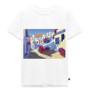 Grèce - T-shirt Premium bio Enfant - blanc - Devant - Hailey (125cm)