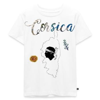 Korsika Schönheits-Ile - Kinder Premium Bio T-Shirt - Weiß - Vorne - Hailey (125cm)
