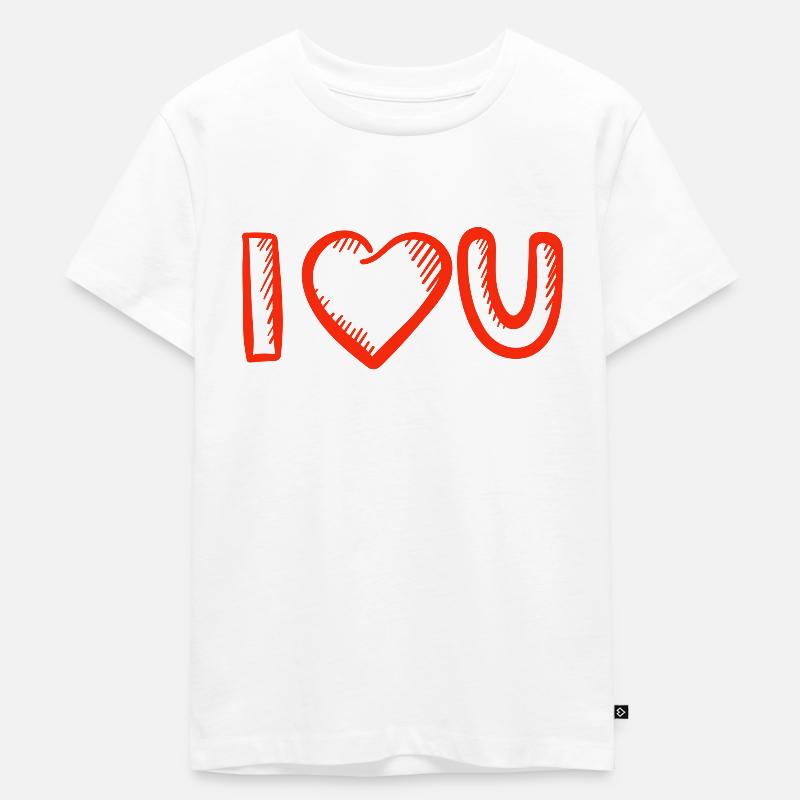 Valentinstag, Valentinstag, Valentinstag - Kinder Premium Bio T-Shirt - Weiß