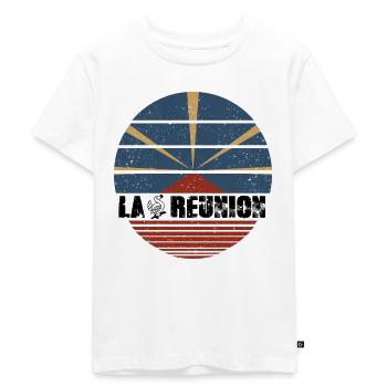 LA REUNION - Kids Premium Organic T-Shirt - white - Front - Hailey (125cm)