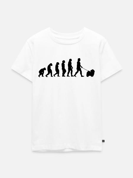 Havaneser Evolution Haushund Geschenk - Kinder Premium Bio T-Shirt - Weiß