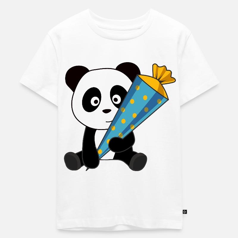 École de panda Scolarisation 2021 - T-shirt Premium bio Enfant - blanc