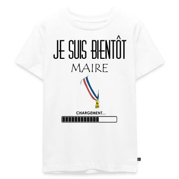 Je suis bientôt maire - T-shirt Premium bio Enfant - blanc - Devant - Hailey (125cm)