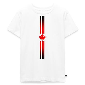 Logo feuille rouge Canada - T-shirt Premium bio Enfant - blanc - Devant - Hailey (125cm)