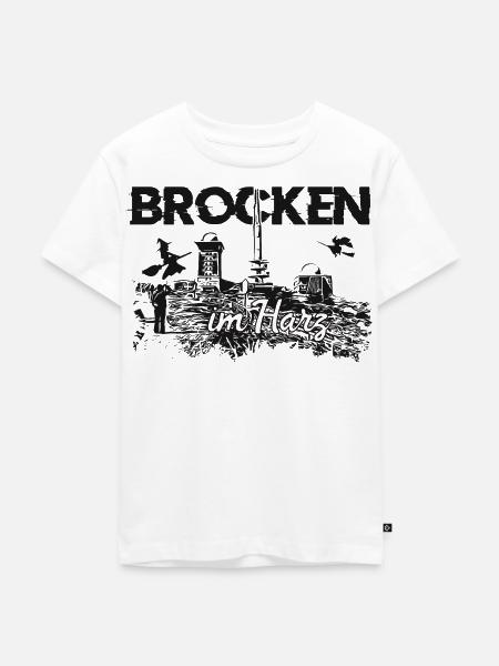 Brocken im Harz - Kinder Premium Bio T-Shirt - Weiß