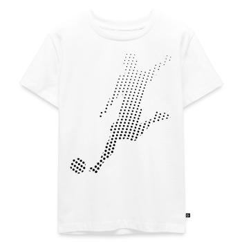 Football Footballer - Kids Premium Organic T-Shirt - white - Front - Hailey (125cm)