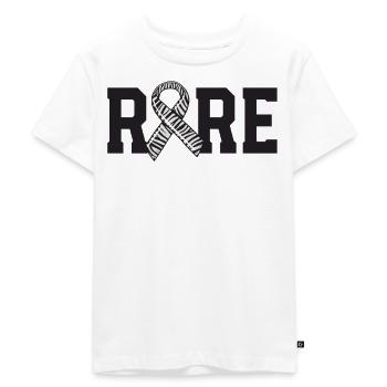 Rare Disease Awareness Walk Zebra Band EDS - Kinder Premium Bio T-Shirt - Weiß - Vorne - Hailey (125cm)