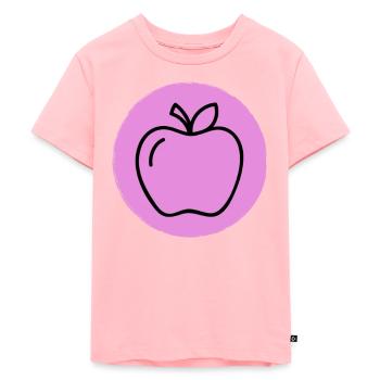 Apple - Kids Premium Organic T-Shirt - rose - Front - AI Model Kid Female (0cm)